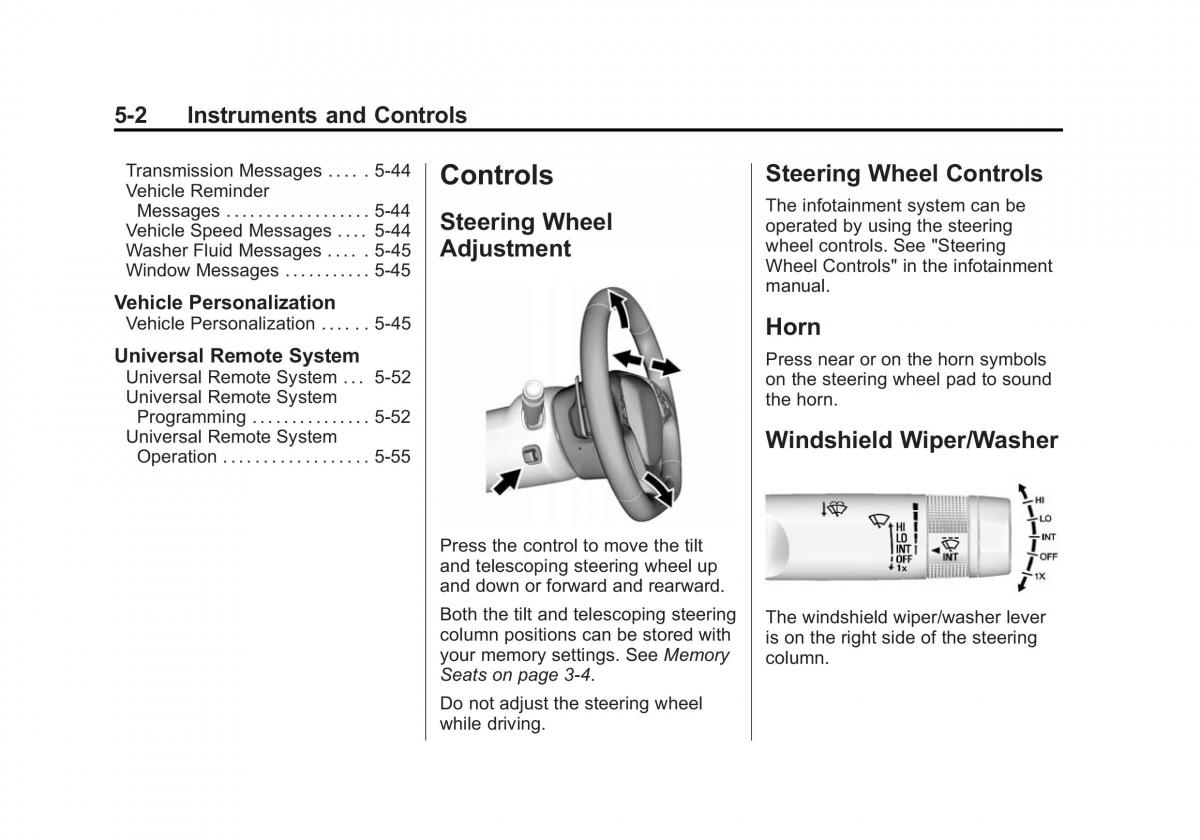 manual  Chevrolet Corvette C7 owners manual / page 107