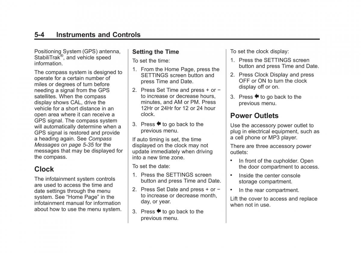 manual  Chevrolet Corvette C7 owners manual / page 109