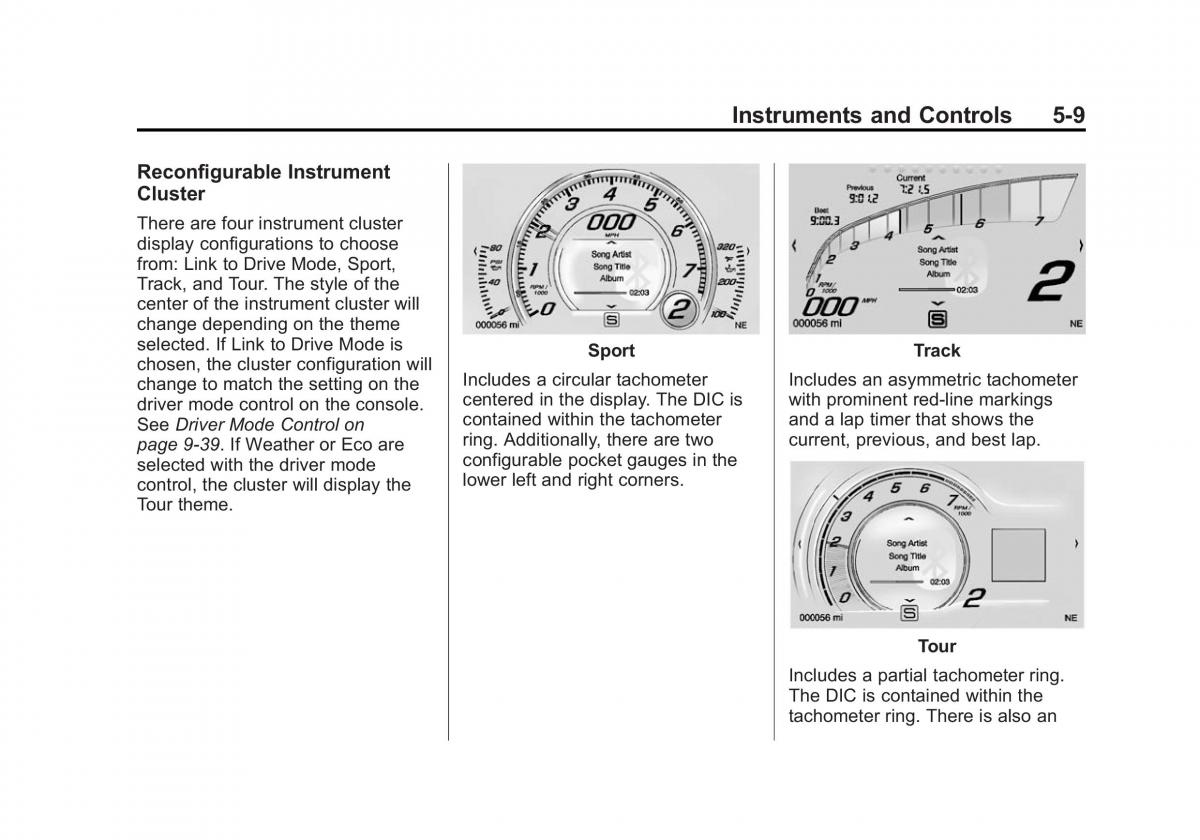 manual  Chevrolet Corvette C7 owners manual / page 114