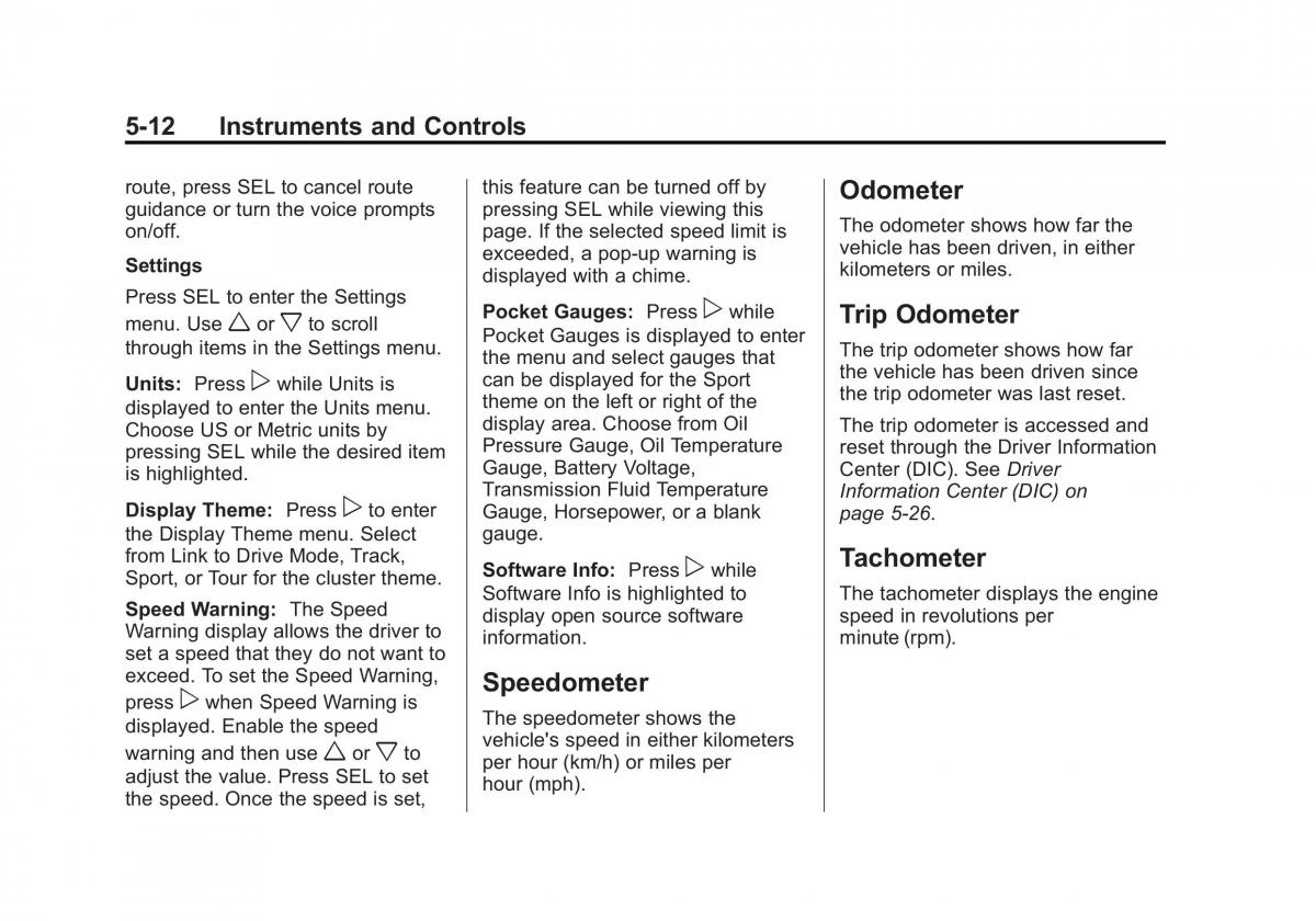 manual  Chevrolet Corvette C7 owners manual / page 117