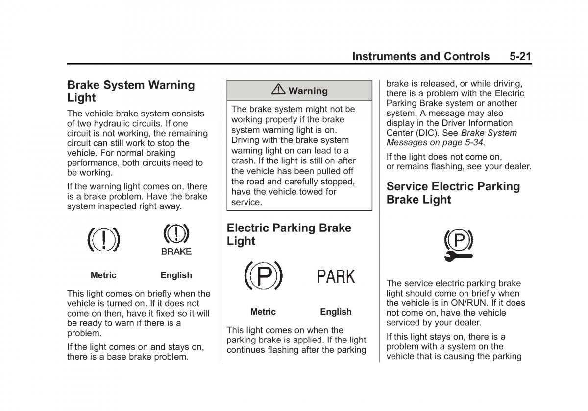 manual  Chevrolet Corvette C7 owners manual / page 126