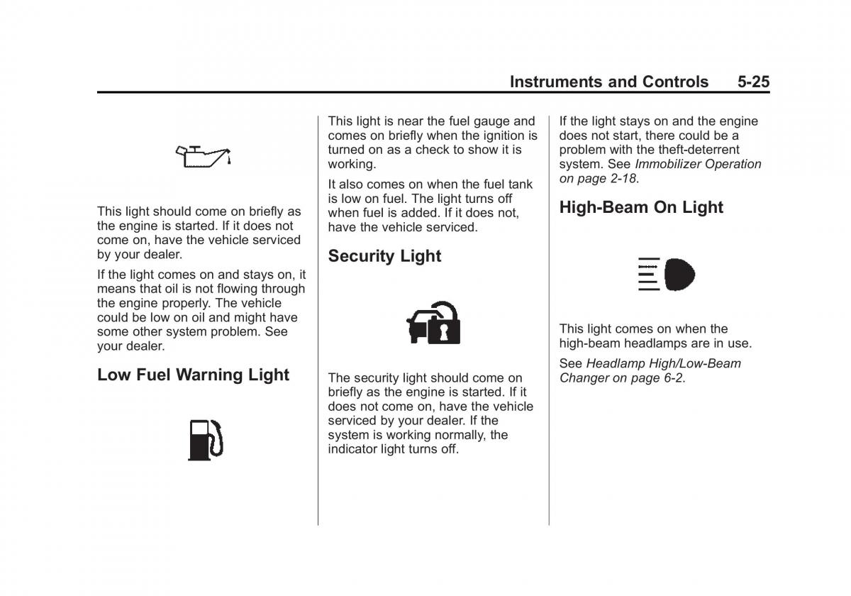 manual  Chevrolet Corvette C7 owners manual / page 130