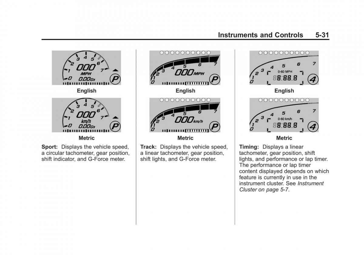 manual  Chevrolet Corvette C7 owners manual / page 136