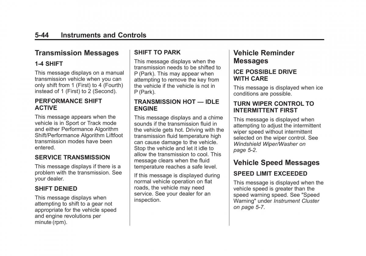 manual  Chevrolet Corvette C7 owners manual / page 149