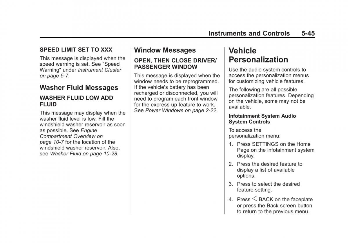 manual  Chevrolet Corvette C7 owners manual / page 150