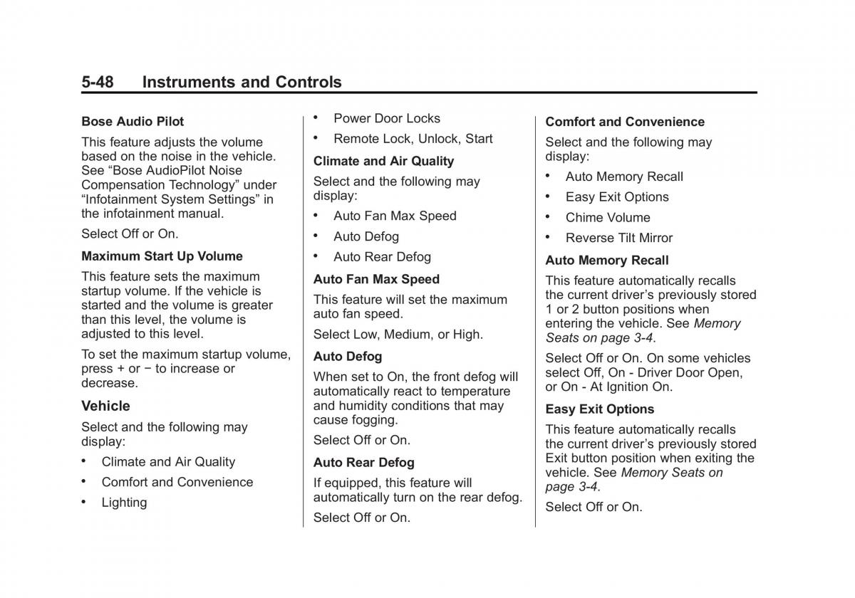 manual  Chevrolet Corvette C7 owners manual / page 153