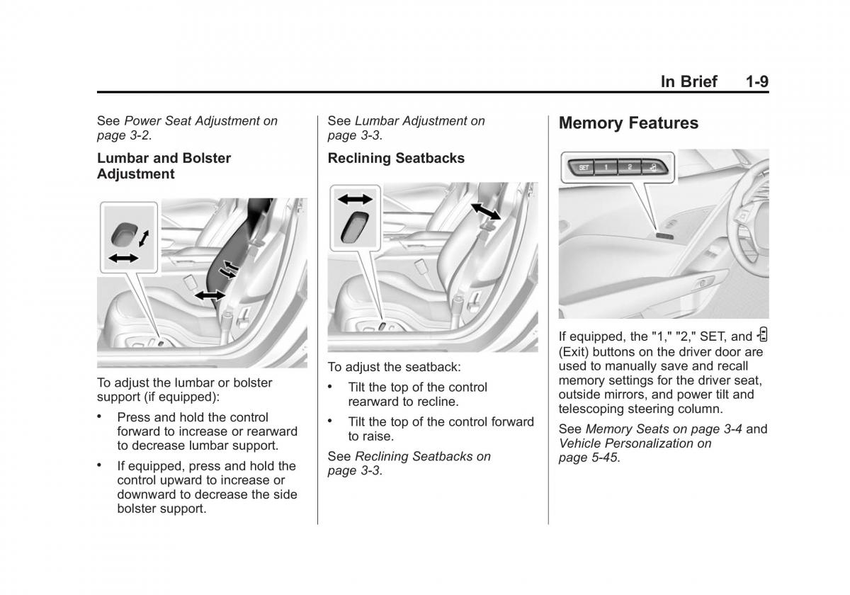 Chevrolet Corvette C7 owners manual / page 16