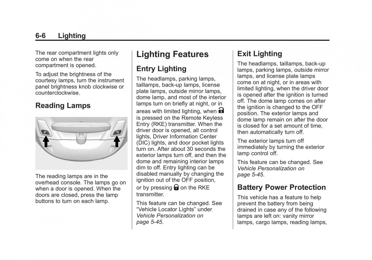 manual  Chevrolet Corvette C7 owners manual / page 167