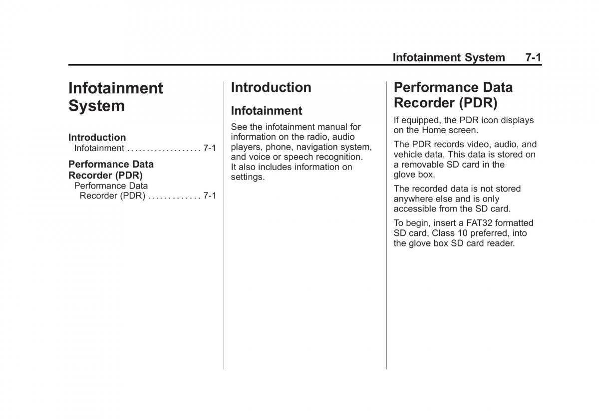 manual  Chevrolet Corvette C7 owners manual / page 170