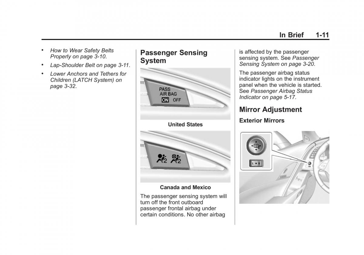 manual  Chevrolet Corvette C7 owners manual / page 18