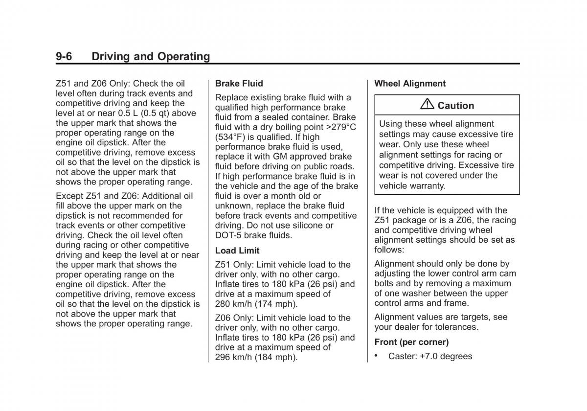 manual  Chevrolet Corvette C7 owners manual / page 187