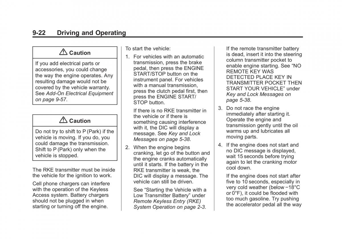 manual  Chevrolet Corvette C7 owners manual / page 203