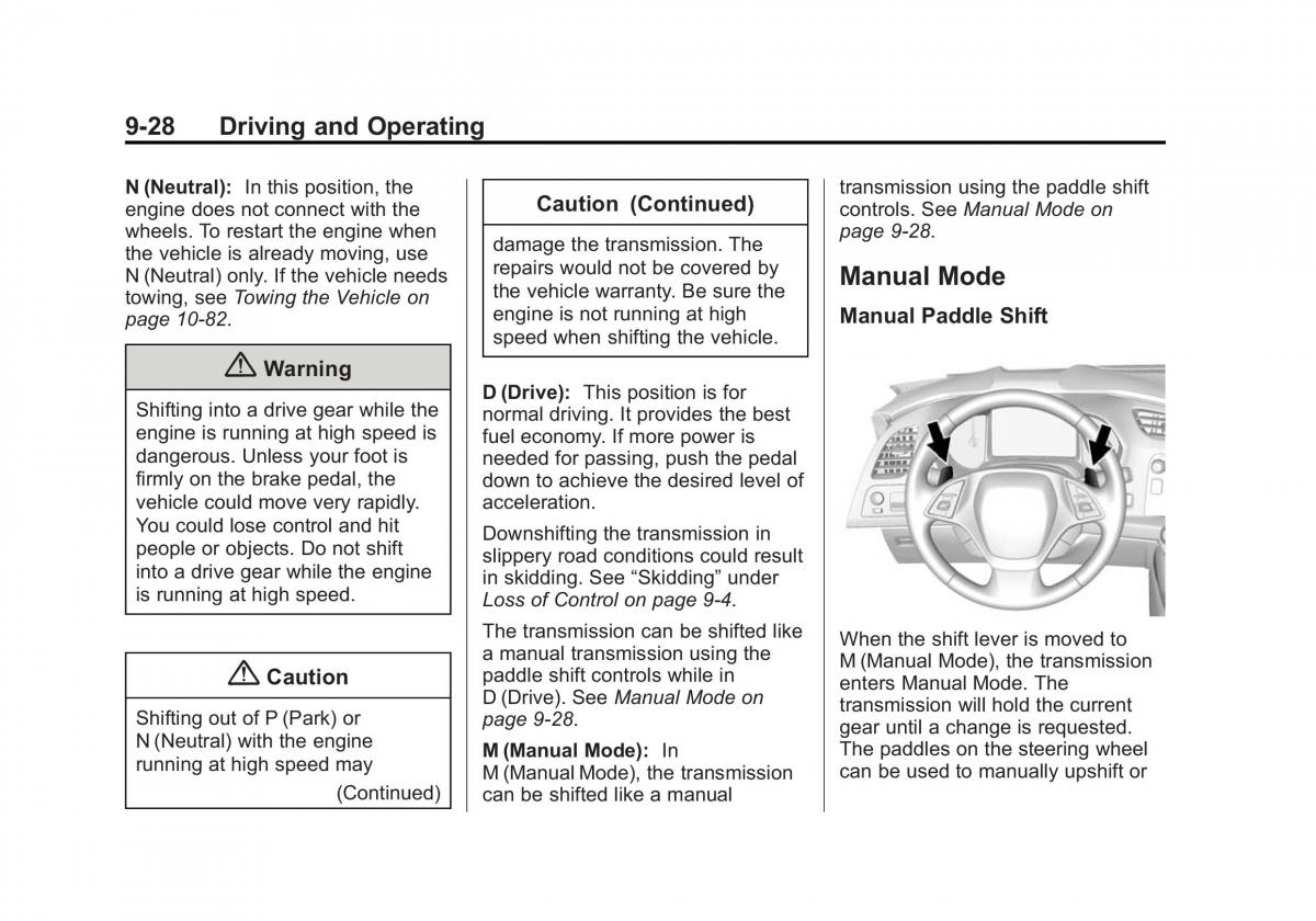 manual  Chevrolet Corvette C7 owners manual / page 209