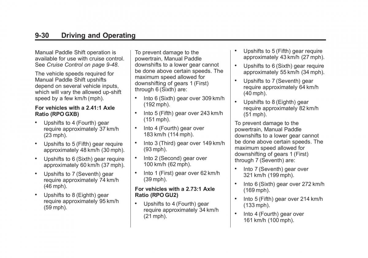 manual  Chevrolet Corvette C7 owners manual / page 211