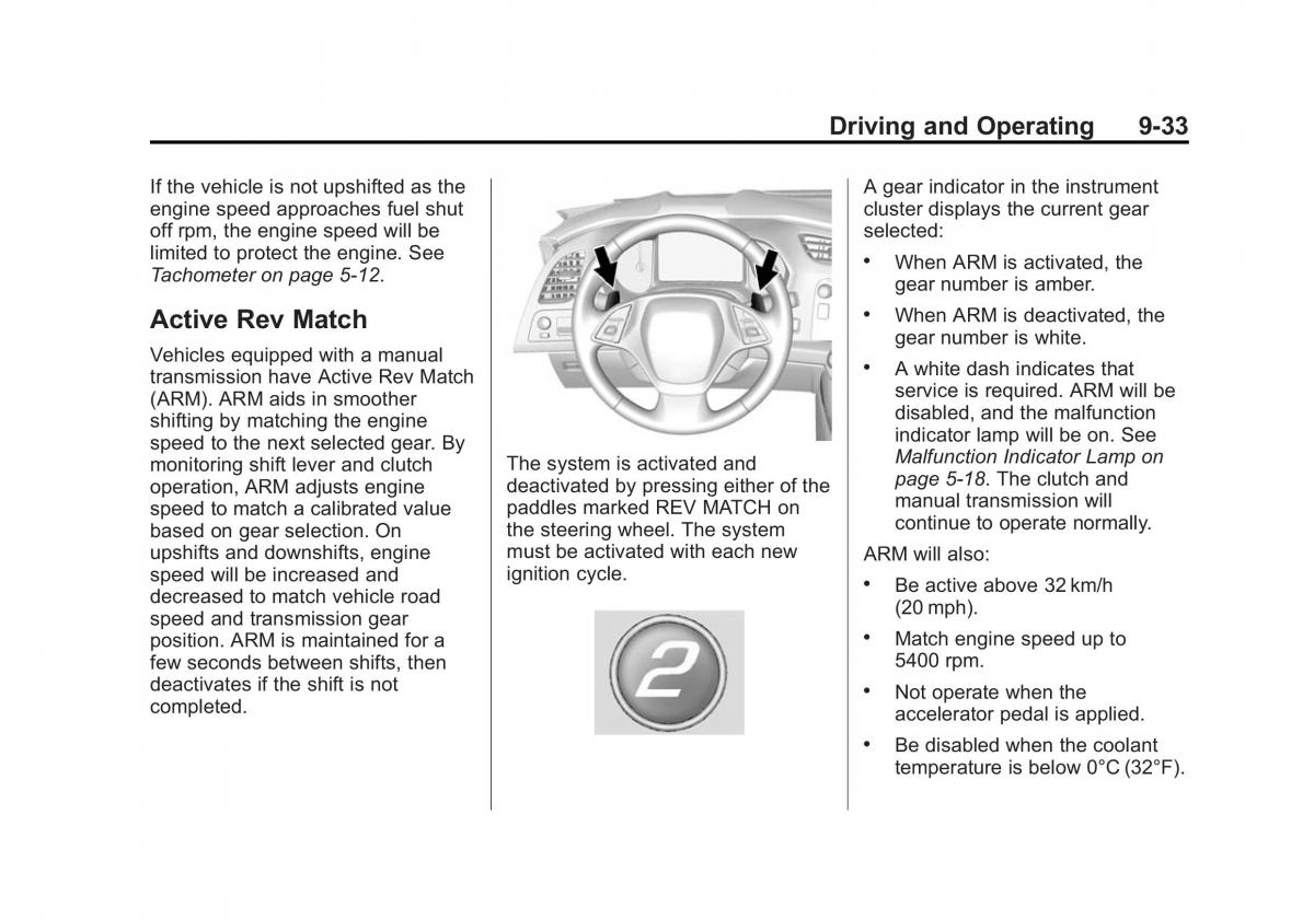 manual  Chevrolet Corvette C7 owners manual / page 214