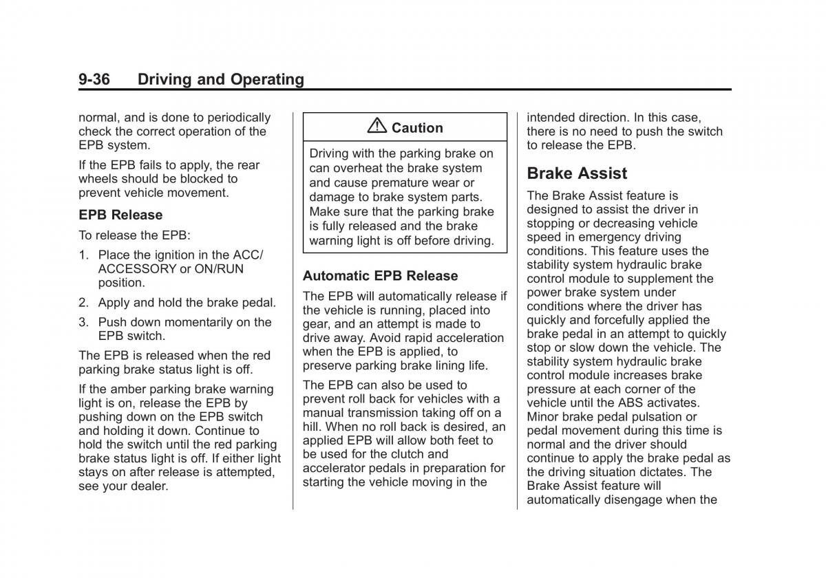 Chevrolet Corvette C7 owners manual / page 217