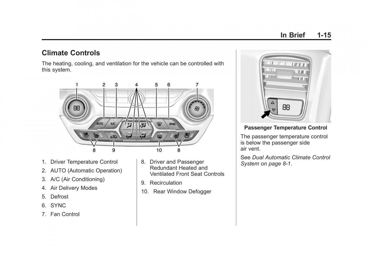 manual  Chevrolet Corvette C7 owners manual / page 22