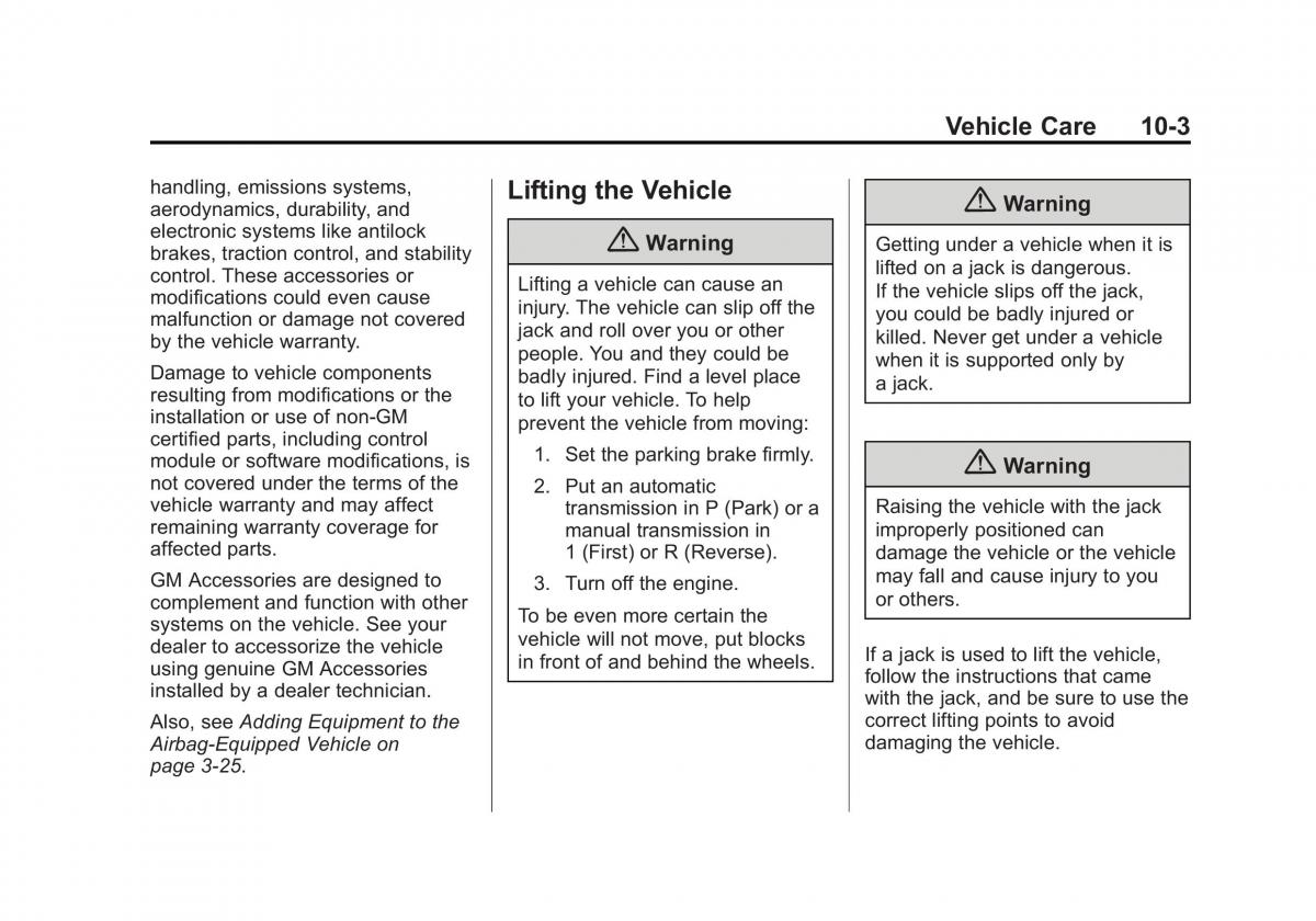 manual  Chevrolet Corvette C7 owners manual / page 242