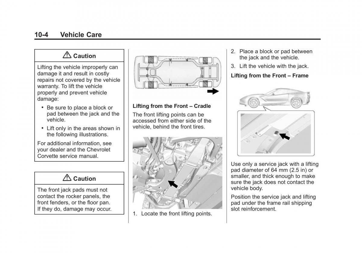 manual  Chevrolet Corvette C7 owners manual / page 243