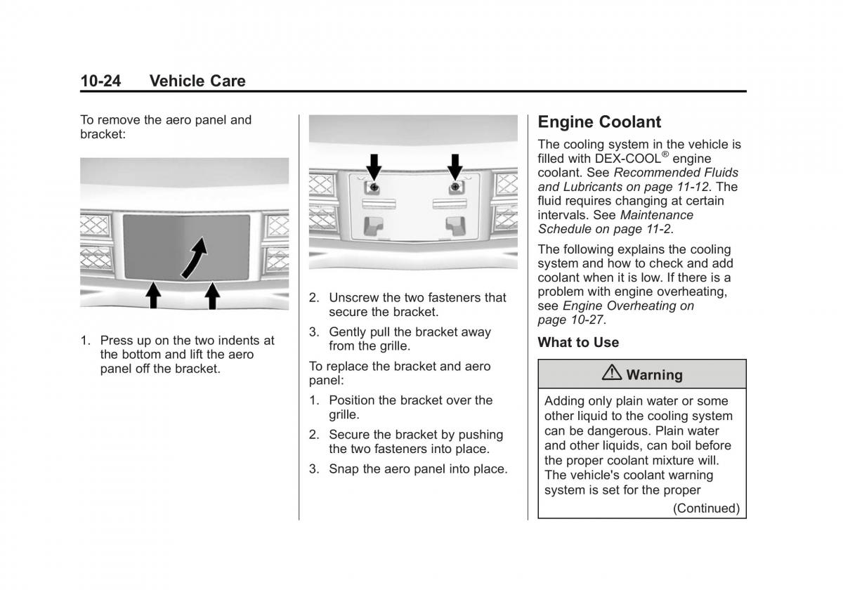 manual  Chevrolet Corvette C7 owners manual / page 263