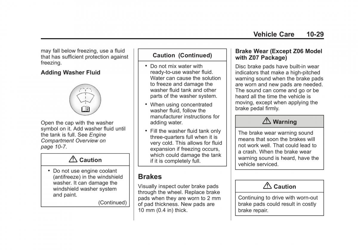 manual  Chevrolet Corvette C7 owners manual / page 268