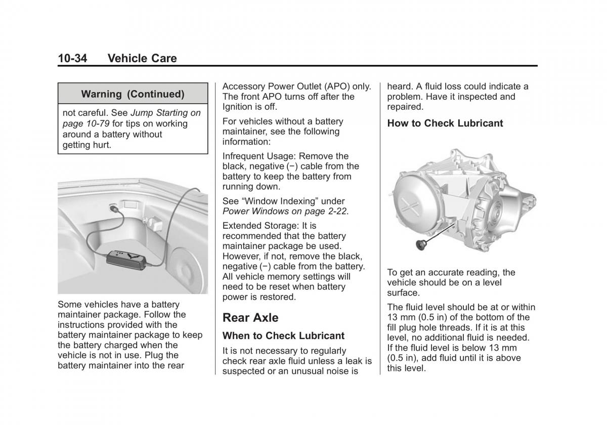 manual  Chevrolet Corvette C7 owners manual / page 273