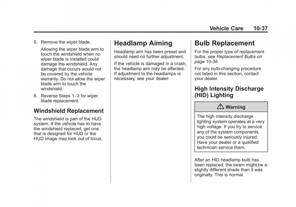 manual  Chevrolet Corvette C7 owners manual / page 276