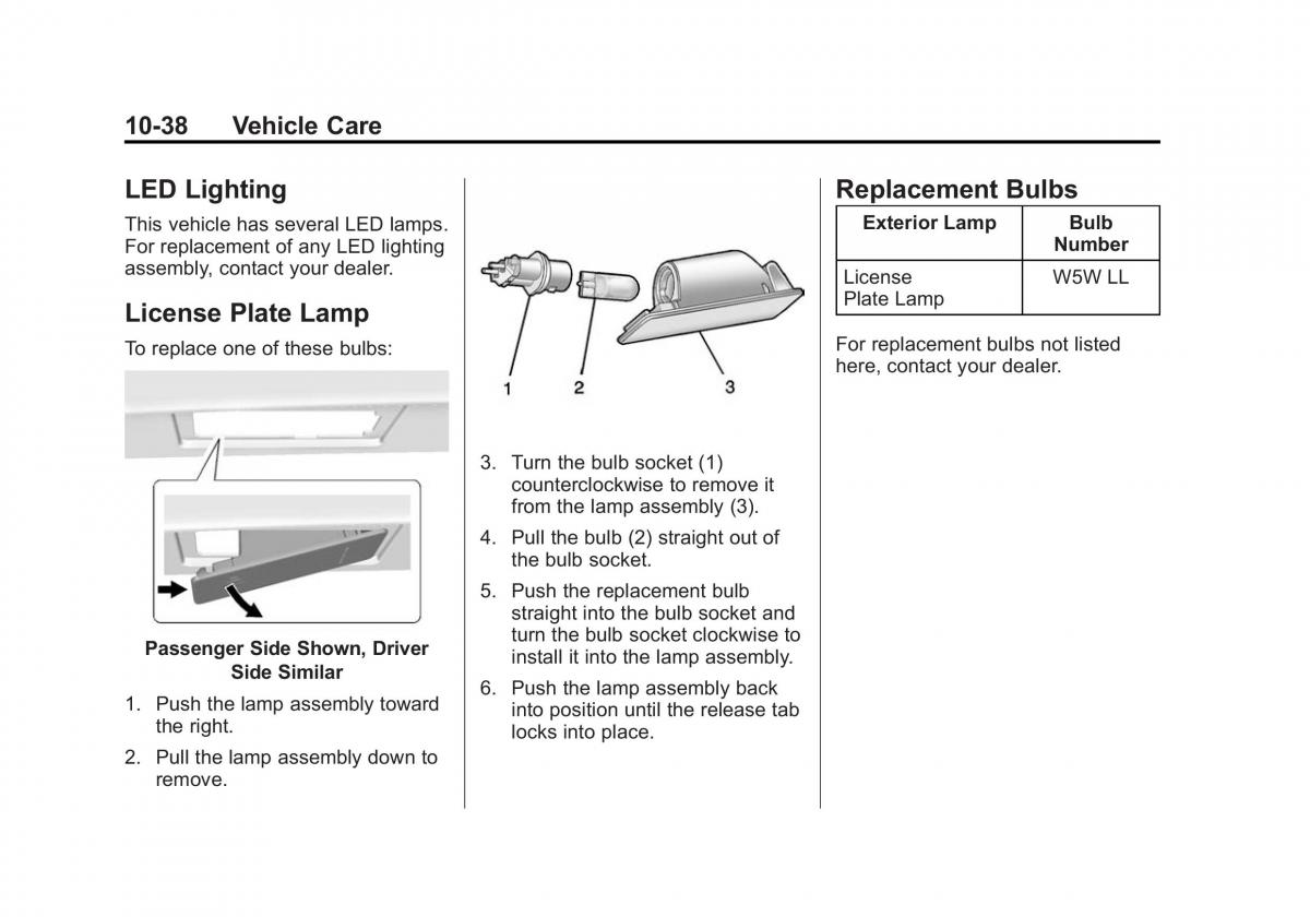 manual  Chevrolet Corvette C7 owners manual / page 277