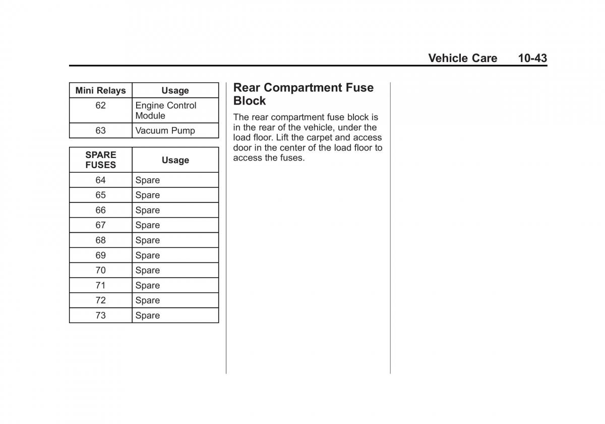 manual  Chevrolet Corvette C7 owners manual / page 282