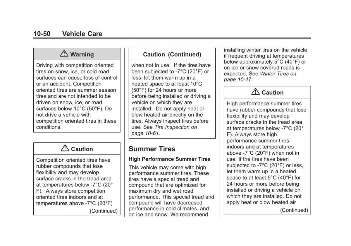 manual  Chevrolet Corvette C7 owners manual / page 289