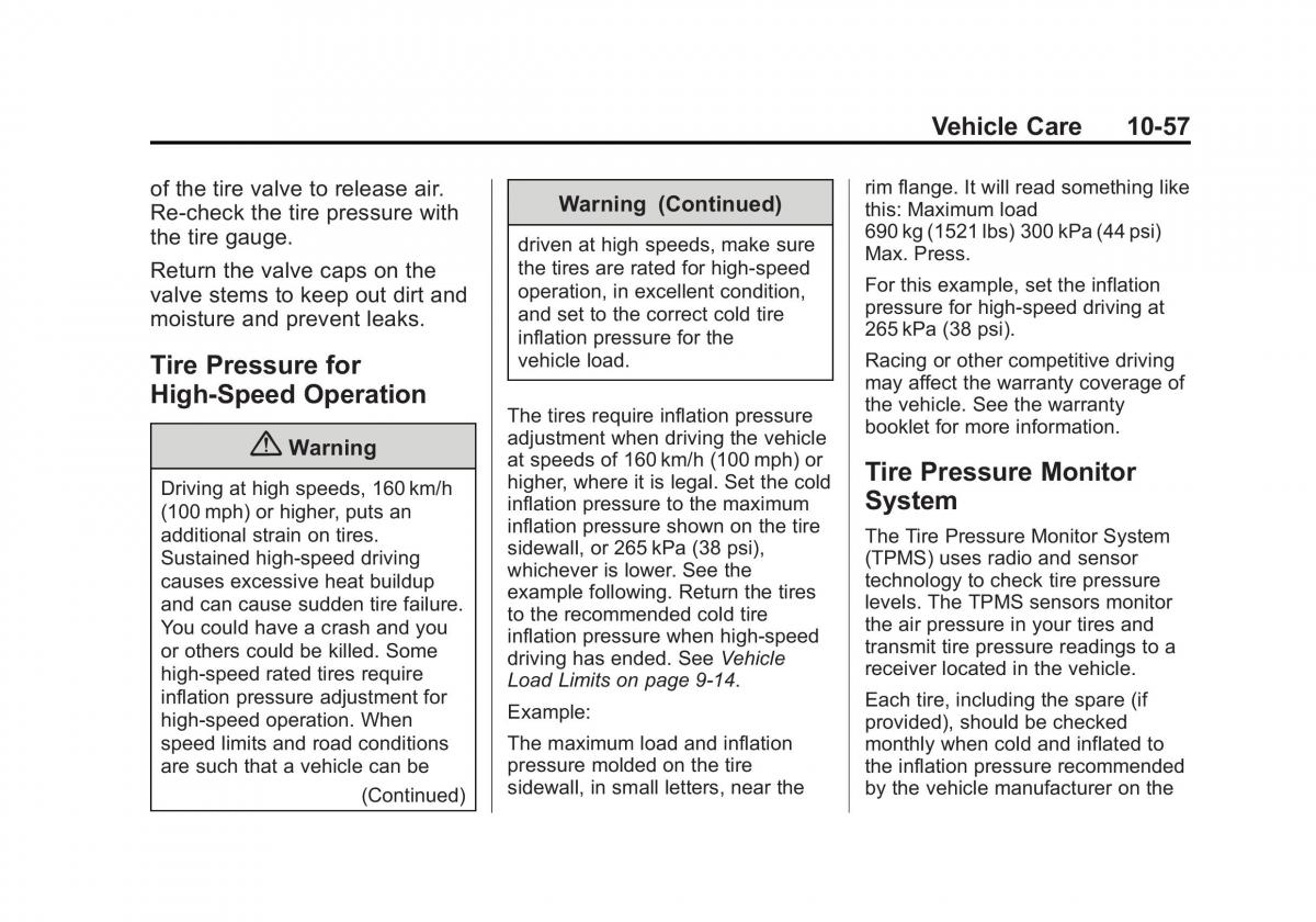 manual  Chevrolet Corvette C7 owners manual / page 296