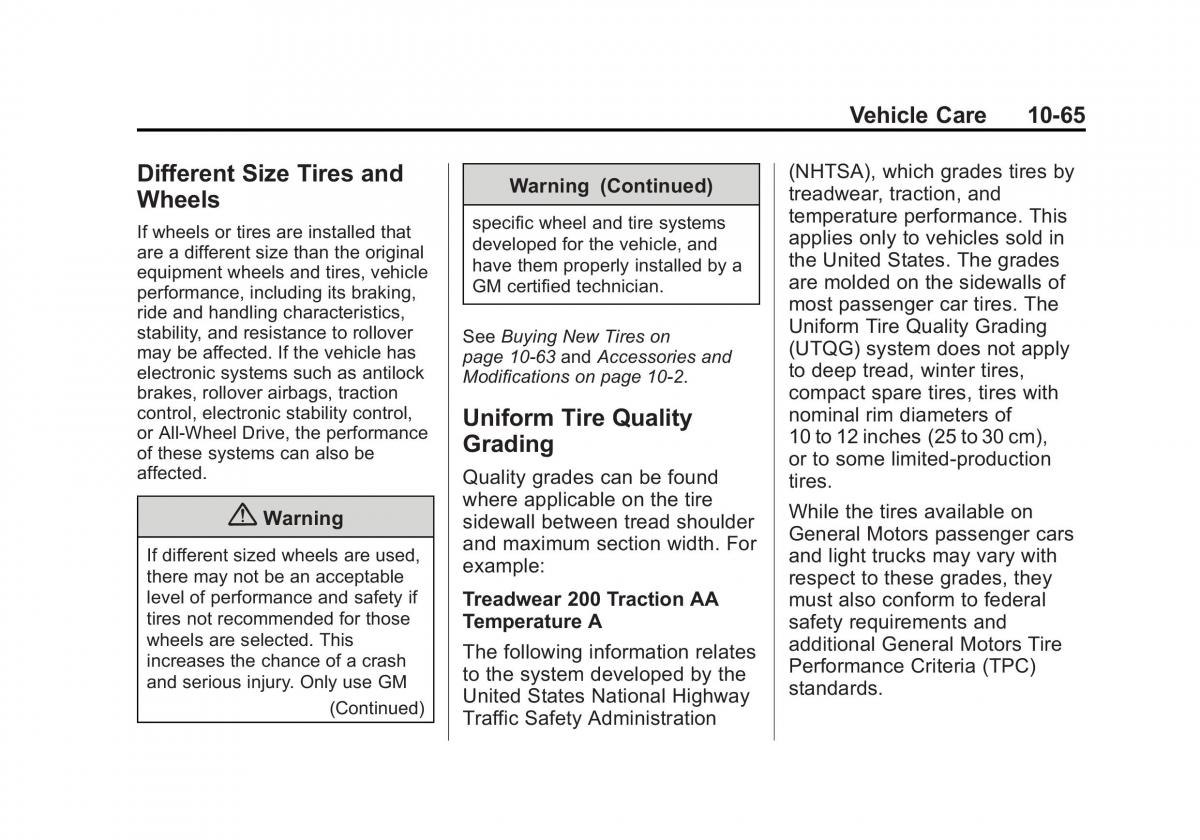 manual  Chevrolet Corvette C7 owners manual / page 304