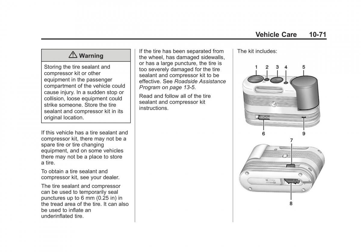 manual  Chevrolet Corvette C7 owners manual / page 310