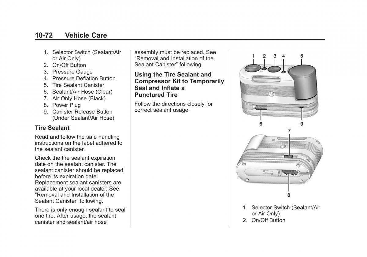 manual  Chevrolet Corvette C7 owners manual / page 311