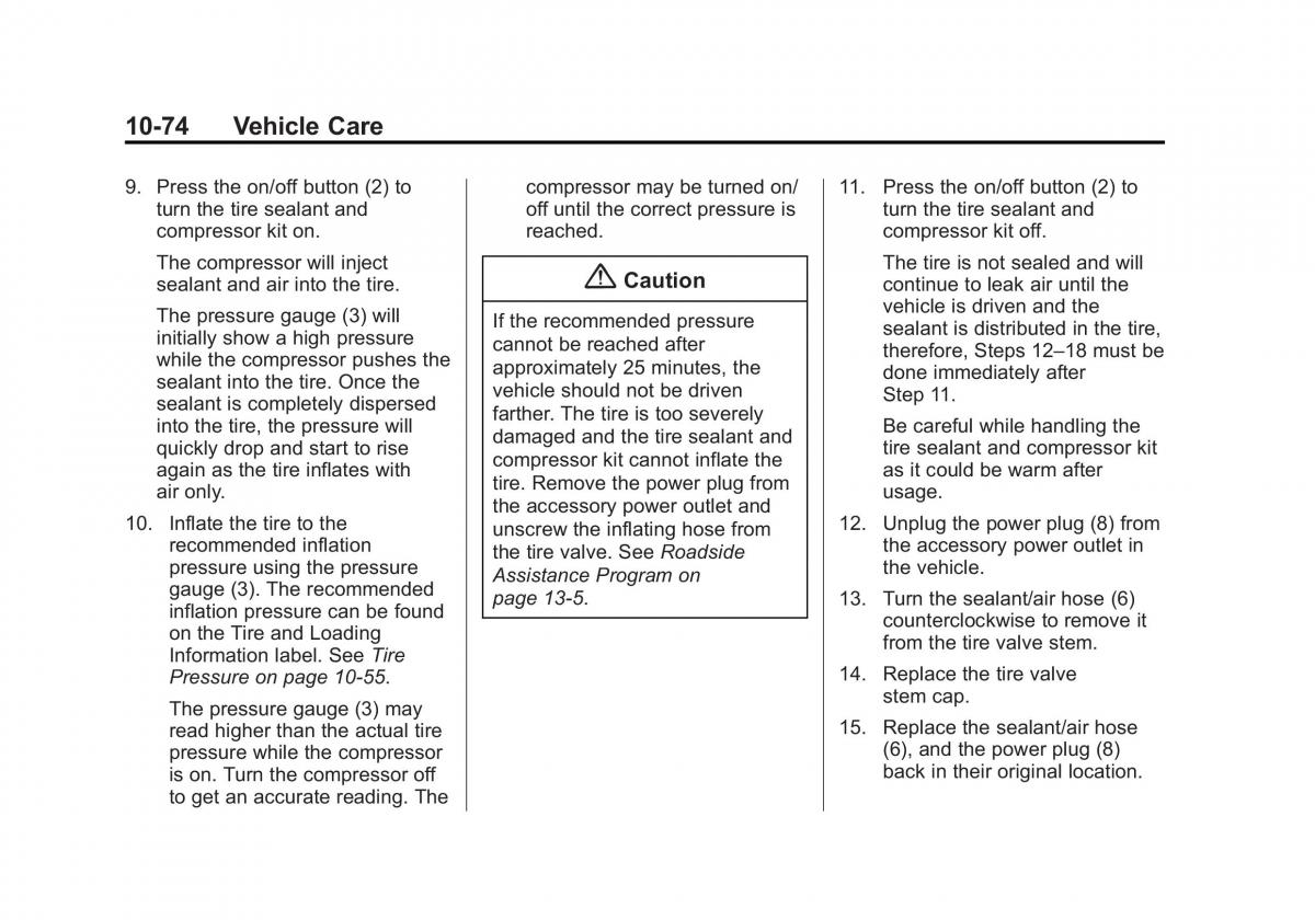 manual  Chevrolet Corvette C7 owners manual / page 313