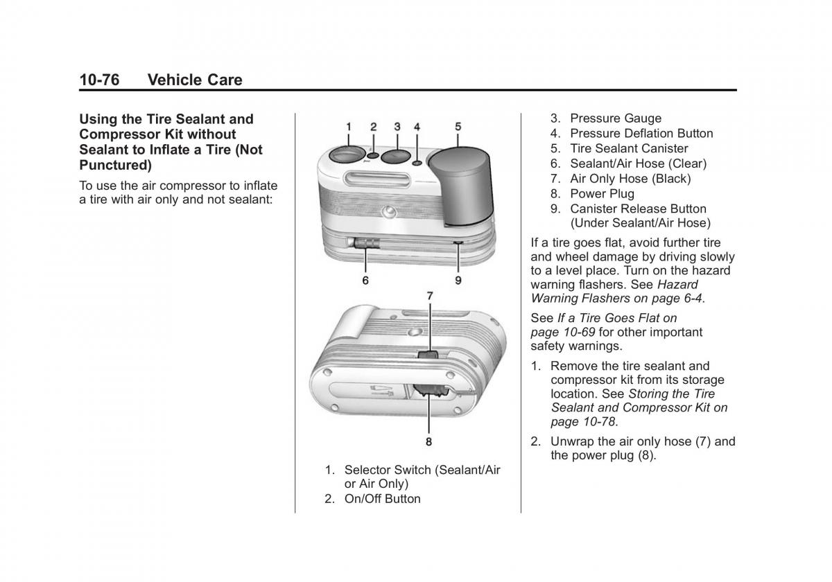 manual  Chevrolet Corvette C7 owners manual / page 315