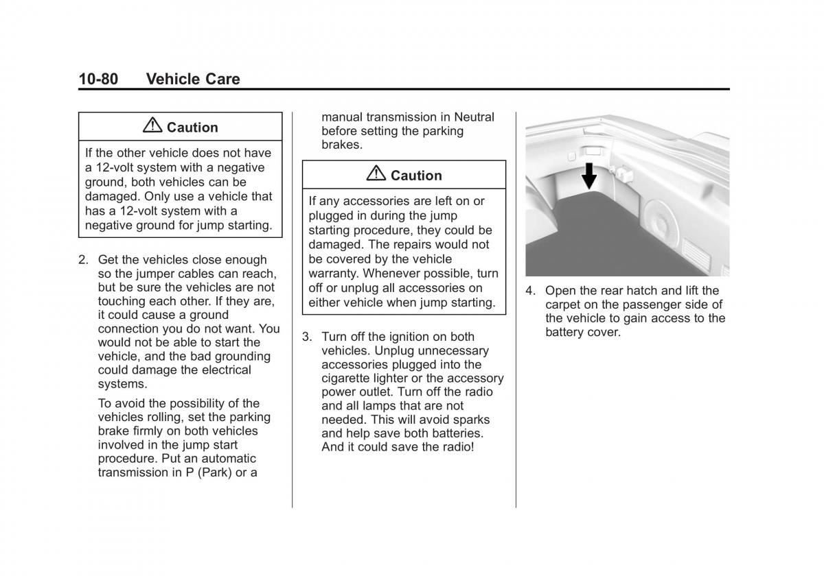 manual  Chevrolet Corvette C7 owners manual / page 319