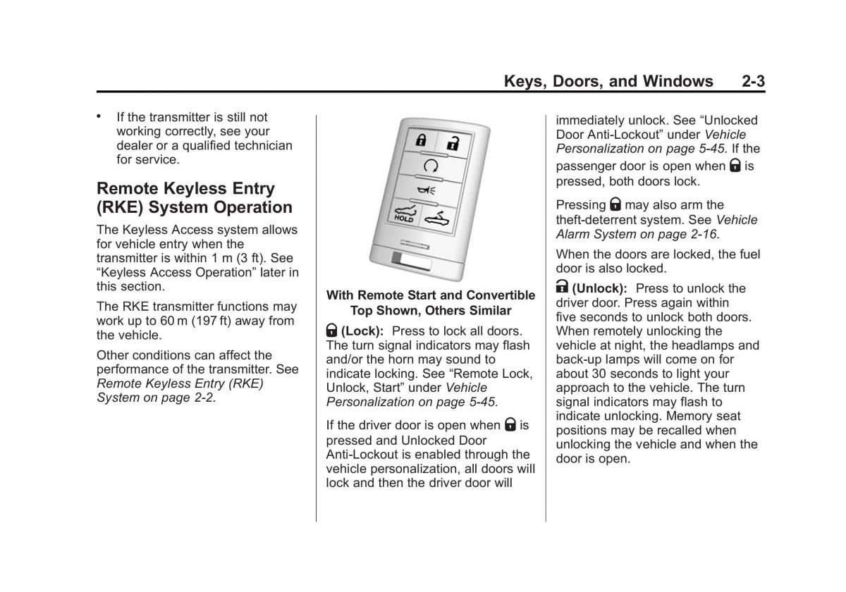 manual  Chevrolet Corvette C7 owners manual / page 32