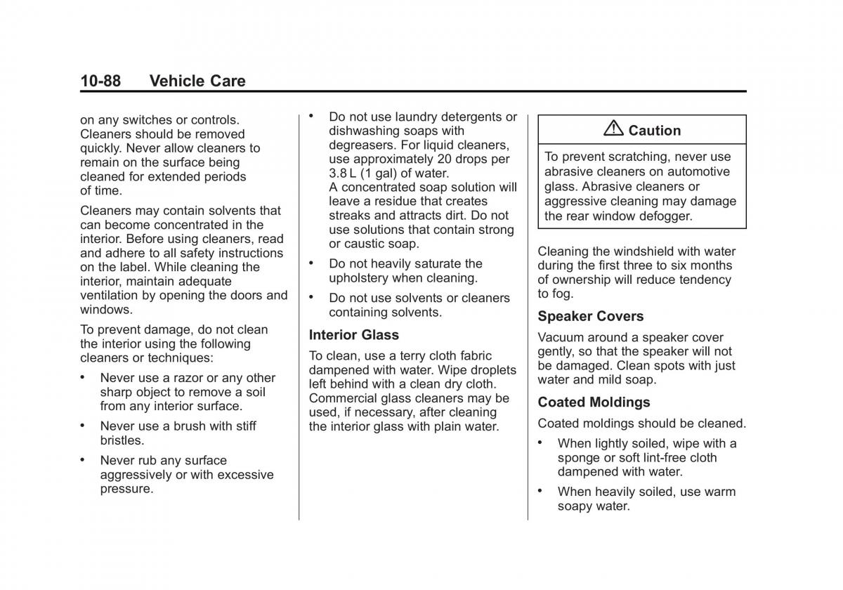 manual  Chevrolet Corvette C7 owners manual / page 327