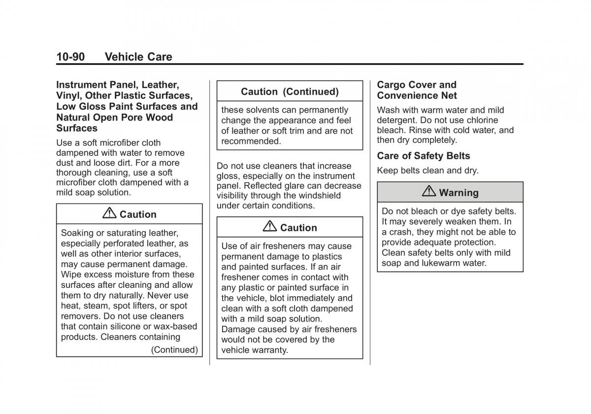 manual  Chevrolet Corvette C7 owners manual / page 329