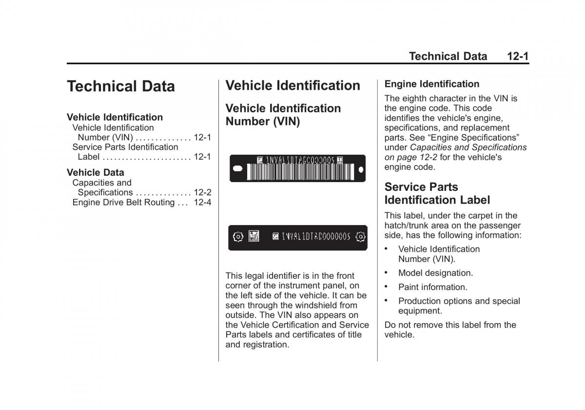 manual  Chevrolet Corvette C7 owners manual / page 348