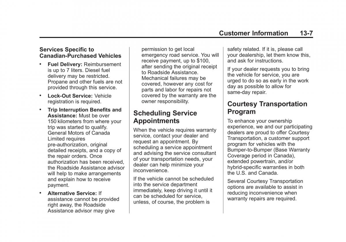 manual  Chevrolet Corvette C7 owners manual / page 358