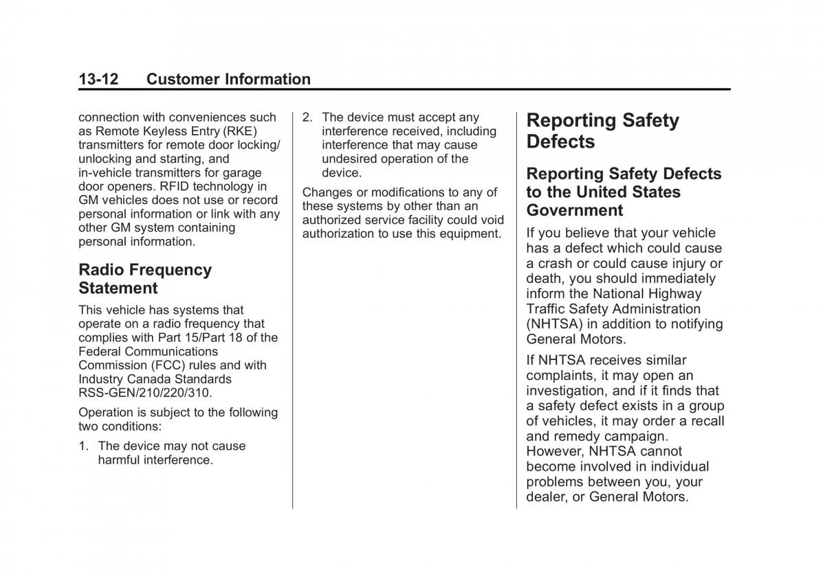 manual  Chevrolet Corvette C7 owners manual / page 363