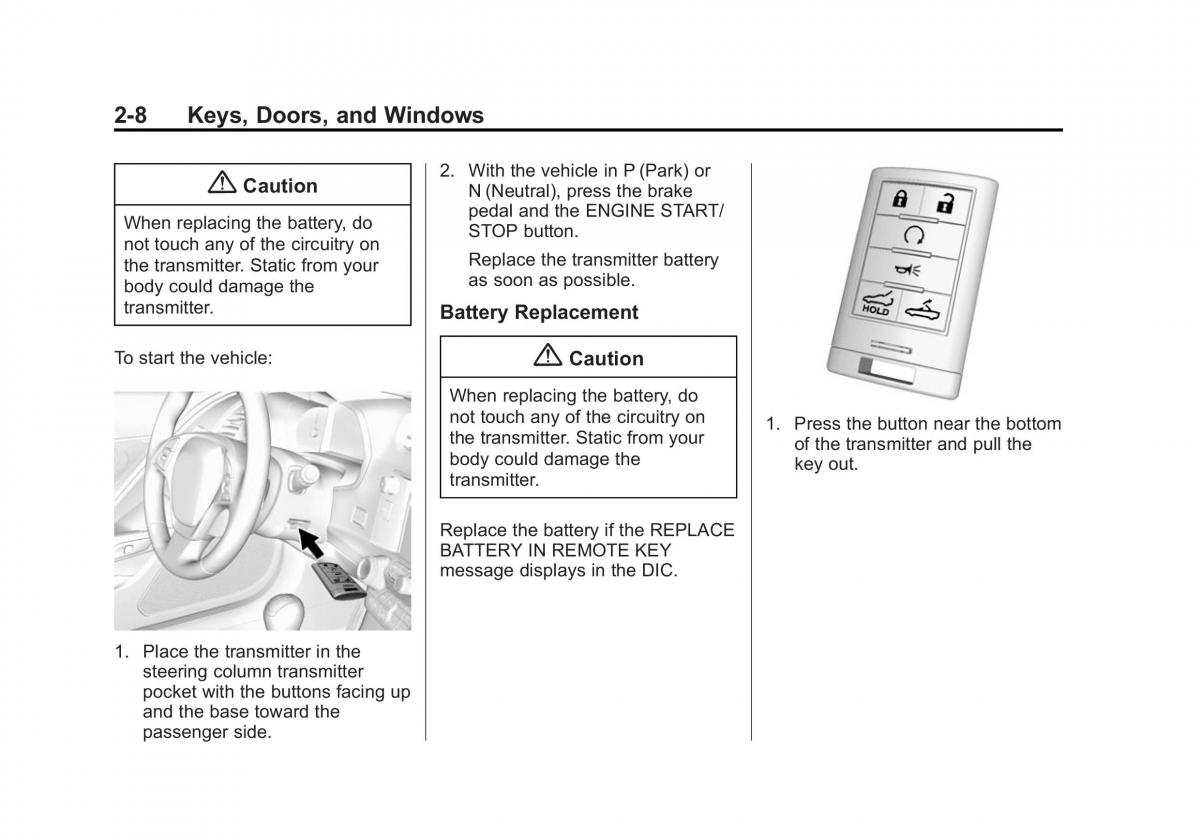 manual  Chevrolet Corvette C7 owners manual / page 37