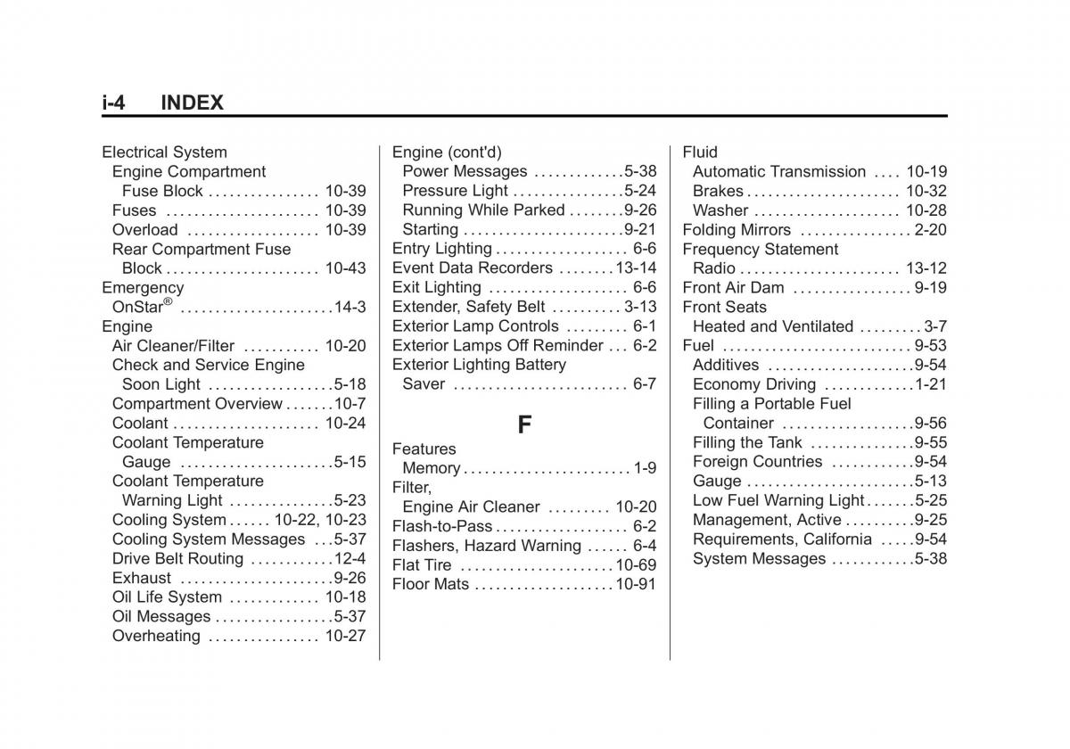 manual  Chevrolet Corvette C7 owners manual / page 383