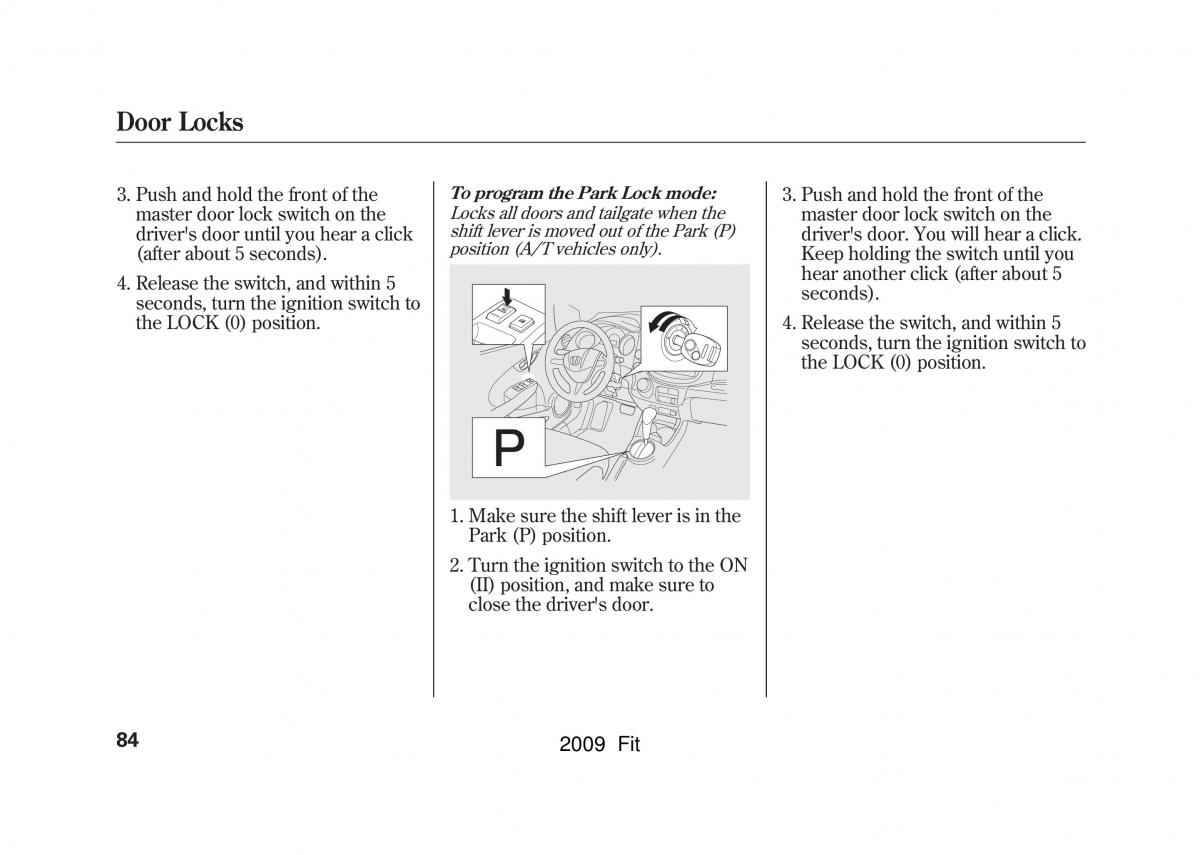 manual Honda Jazz Honda Jazz III 3 Fit II manual / page 87