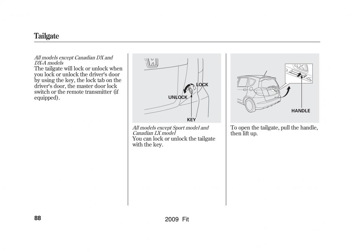 manual Honda Jazz Honda Jazz III 3 Fit II manual / page 91