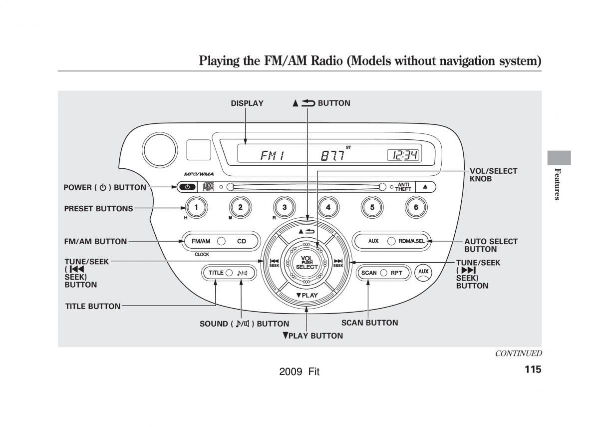 manual Honda Jazz Honda Jazz III 3 Fit II manual / page 118