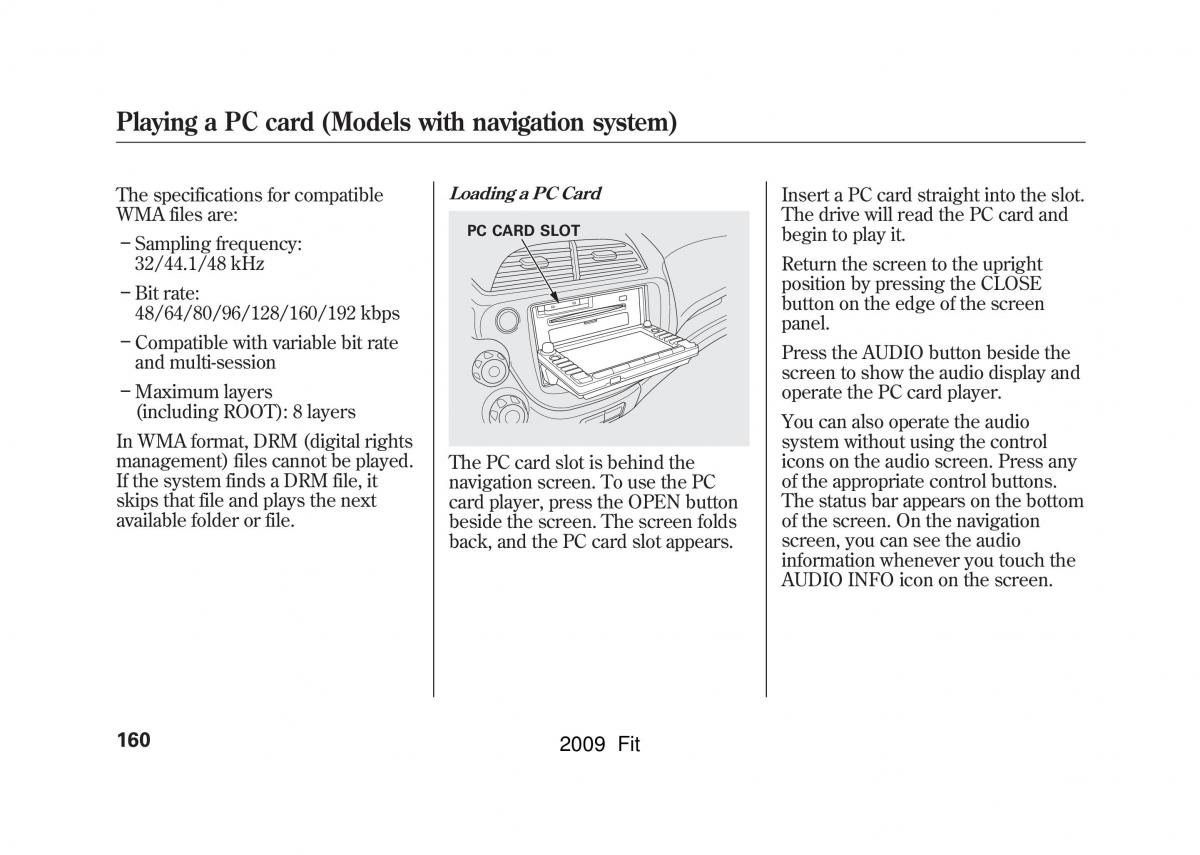 manual Honda Jazz Honda Jazz III 3 Fit II manual / page 163