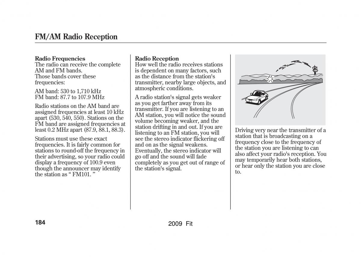 Honda Jazz III 3 Fit II manual / page 187